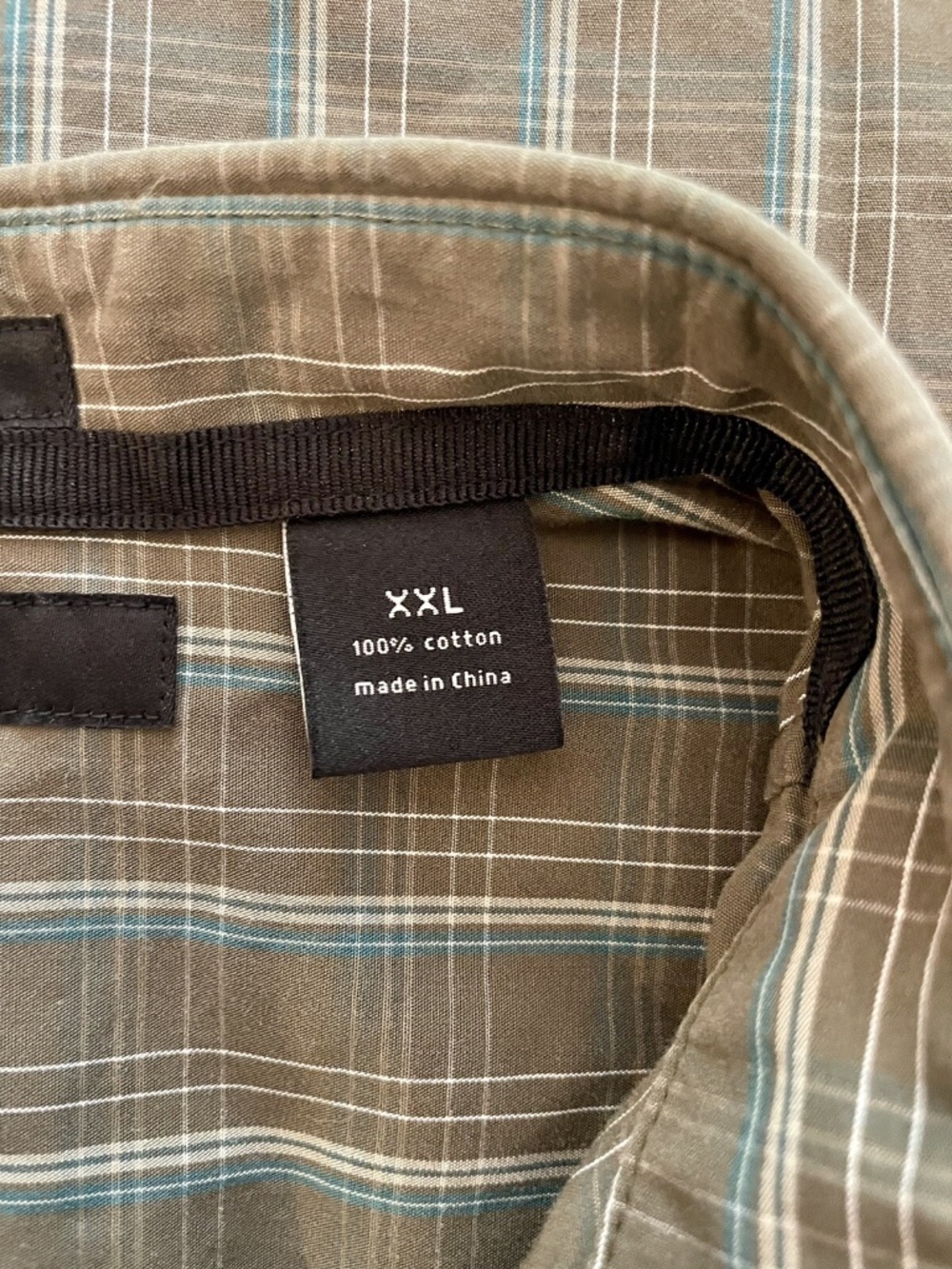 Sean John Mens 2XL Plaid Short Sleeve Button Up Cotton Casual Dress Shirt - Picture 7 of 10